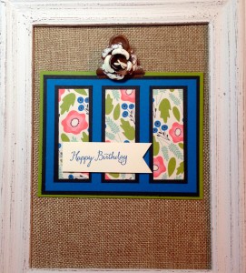Happy Birthday card with Pretty Petals by Scrappy Bags