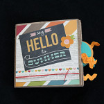 Hello Summer (Simple Stories) paper bag scrapbook  by Scrappy Bags